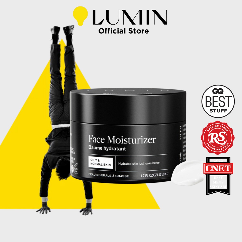 LUMIN Men’s Revitalizing Face Moisturizer Balm (1.7 oz.) Combat Dehydration & Sun Damage