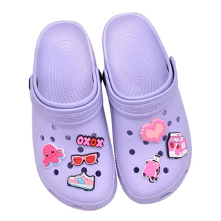 ตุ๊กตาบาร์บี้น่ารัก สีชมพู Crocs Jibbits แว่นกันแดดหมี Jibitz Charm กล้องยูนิคอร์น Jibits Crocs สําหรับผู้หญิง รองเท้าอุปกรณ์เสริม จี้รองเท้า หมุดตกแต่ง