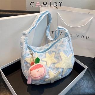 Camidy ผ้าใบอเนกประสงค์ลำลองกระเป๋าแฟชั่นญี่ปุ่นสาวน่ารัก crossbody กระเป๋าสะพายไหล่รูปดาวห้าแฉกใหม่