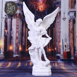 Chibel รูปปั้นเรซิ่น รูปนางฟ้า Saint Michael สีขาว ขนาด 12.2 นิ้ว สําหรับตกแต่ง