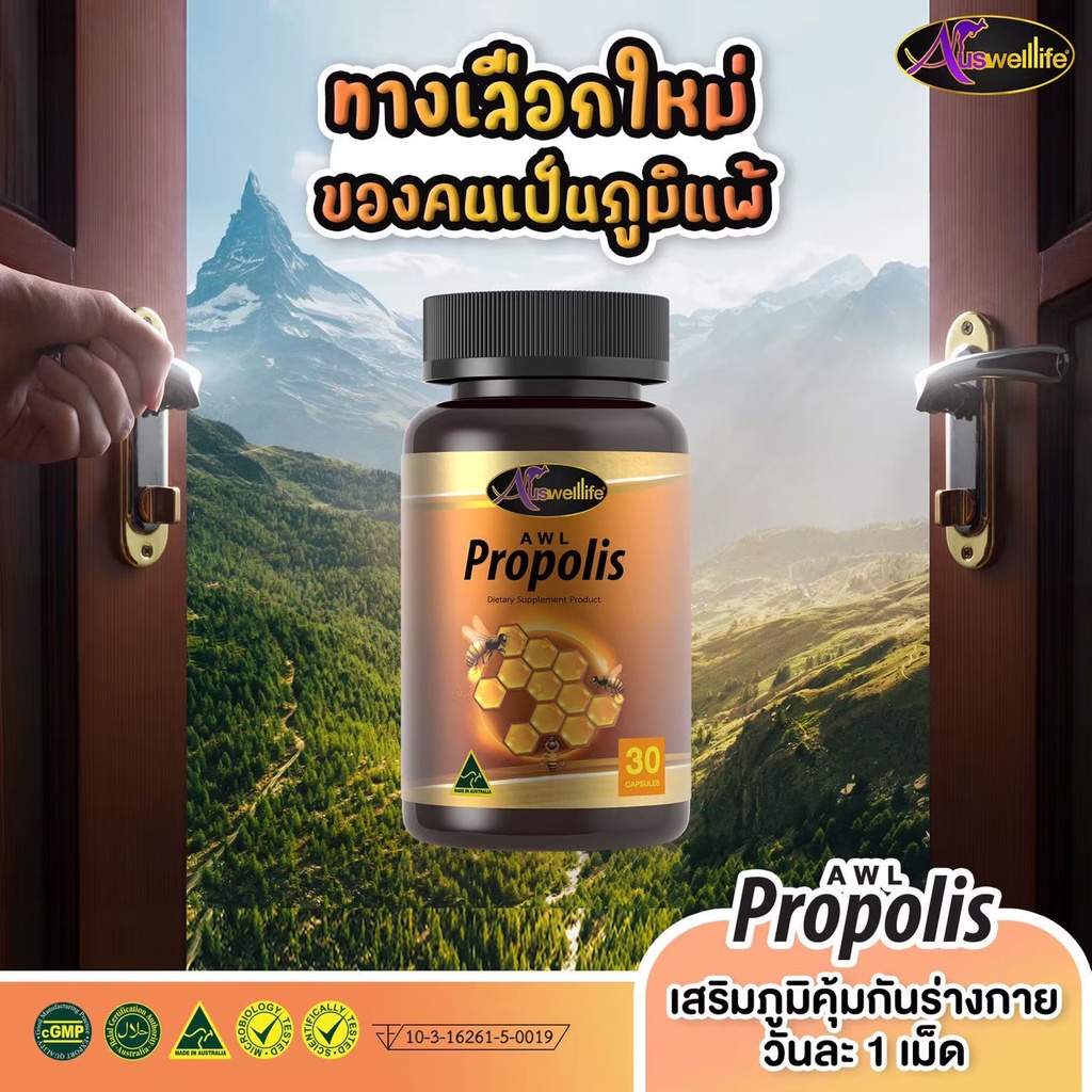 ซื้อ2แถม1-เสริมภูมิคุ้มกันด้วย-auswelllife-awl-propolis-ดูแลปัญหาภูมิแพ้-เหนื่อยง่าย-แพ้อากาศ-หอบหืด-ของแท้100