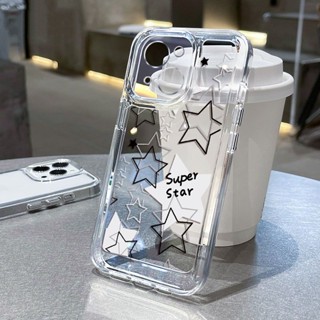 เคสโทรศัพท์มือถือแบบนิ่ม ใส กันกระแทก ลายดาวอวกาศ สําหรับ Samsung Galaxy A14 A34 A54 A13 A23 A33 A53 A73 A32 A52 A72 A51 A71