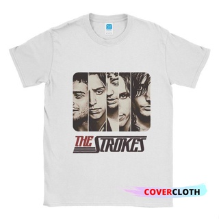 ร้อน a เสื้อยืด พิมพ์ลายกลุ่ม The Strokes