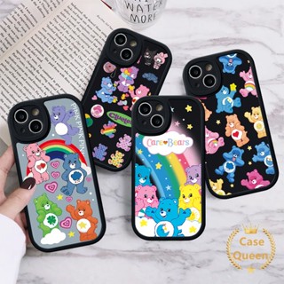 เคสโทรศัพท์มือถือแบบนิ่ม ลายหมีแคร์แบร์น่ารัก สีรุ้ง สําหรับ OPPO A95 A57 A17K A17 A96 A58 A55 A1K A7 A92 A77s A54s A53 A9 A5 A76 A74 A15 A78 A12 A5s A16 A54 A16K A3s A31 A16E