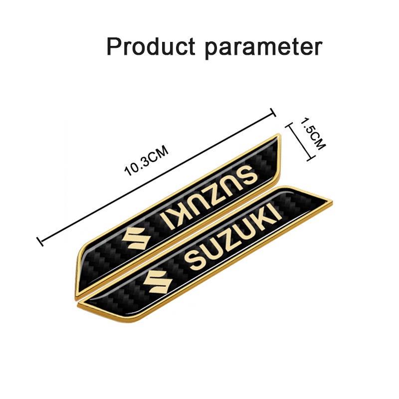 สติกเกอร์ตราสัญลักษณ์-10-3x1-5-ซม-อุปกรณ์เสริม-สําหรับ-suzuki-swift-sx4-alto-alivio-jimny-2-ชิ้น