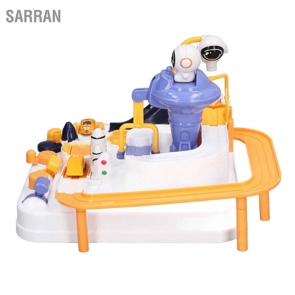 sarran-รถผจญภัยของเล่นต้นการศึกษานักบินอวกาศติดตามการแข่งขันรถของเล่นสำหรับเด็ก