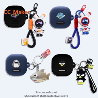 For Anker Soundcore Liberty 4 NC Case Cute Piggy Cartoon Shark Keychain Pendant Silicone Soft Case Shockproof Case Protective Cover Cute Sanrio Melody Pendant Anker Soundcore Liberty 4 NC Cover Soft Case