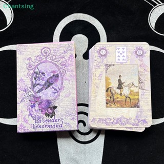 &lt;Chantsing&gt; การ์ดเกมกระดาน Lavender Lenormand Oracle สําหรับครอบครัว ผู้เริ่มต้น ลดราคา