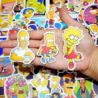 สติ๊กเกอร์ ซิมสัน Simpson ติดแน่น กันน้ำ ติดกระเป๋าเดินทาง โน้ตบุ้ค (52 ชิ้น) sticker