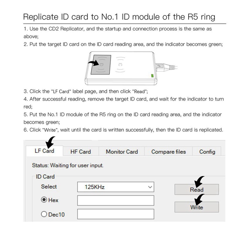 เครื่องทําซ้ํา-rfid-สําหรับ-r5-smart-ring-copy-ic-และบัตรประจําตัว