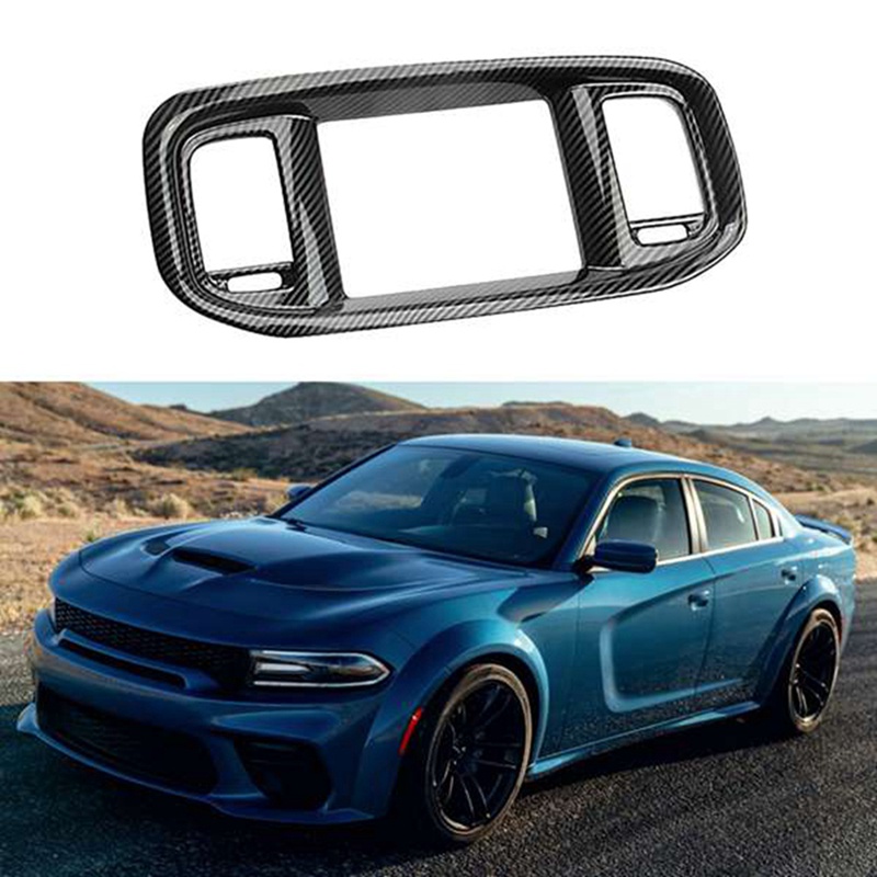 แผงแดชบอร์ด-คาร์บอนไฟเบอร์-สําหรับเครื่องปรับอากาศรถยนต์-dodge-charger-2015-2020