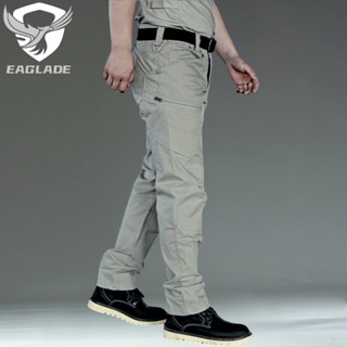 Eaglade กางเกงคาร์โก้ยุทธวิธี สําหรับผู้ชาย JTKBZ สีกากี กันน้ํา
