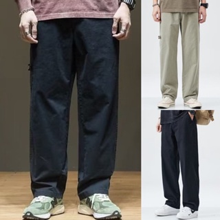 กางเกงผู้ชาย กางเกงกีฬาลําลอง ทรงหลวม ทรงตรง แฟชั่นฤดูร้อน สไตล์เกาหลี กางเกงขายาวผู้ชาย สําหรับผู้ชาย ไซซ์ M - 4XL
