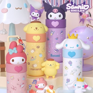 กระติกน้ําร้อนสเตนเลสสูญญากาศ ลายการ์ตูน Sanrio Kuromi Cinnamoroll 350 มล. พร้อมกล่อง