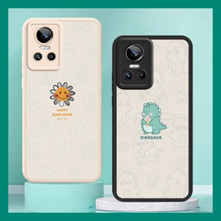 creative couple Phone Case For OPPO Realme GT Neo3 protective funny youth texture Dirt-resistant simple leather Silica gel