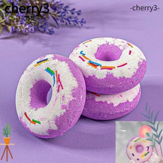 Cherry3 บาธบอมบ์โดนัท ให้ความชุ่มชื้น ทําความสะอาดง่าย กลิ่นเลม่อน เกลืออาบน้ํา