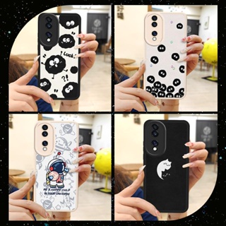 leather texture Phone Case For Huawei Honor70 cute soft shell advanced couple Silica gel Waterproof Cartoon luxurious