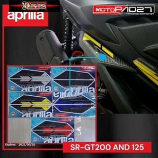 สติกเกอร์เรซิ่น Aprilia SR-GT200 SR-GT200 สําหรับติดตกแต่งร่างกาย