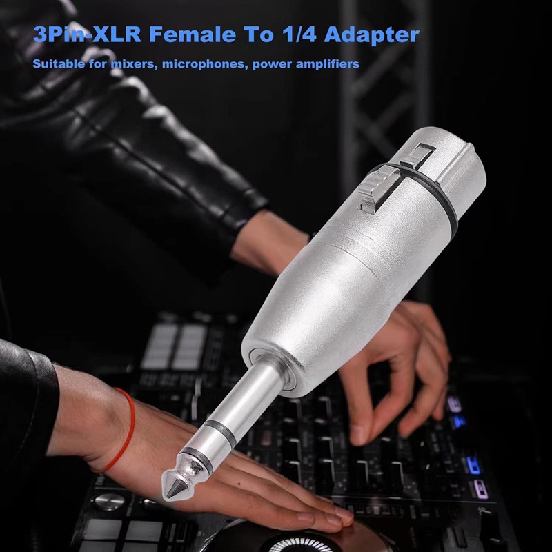 อะแดปเตอร์ไมโครโฟน-xlr-เป็นตัวผู้-6-35-มม-ติดตั้งง่าย-4-ชิ้น