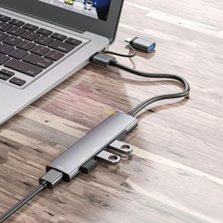 Bt ฮับแยกสาย USB C 5Gbps 4 พอร์ต สําหรับแล็ปท็อป