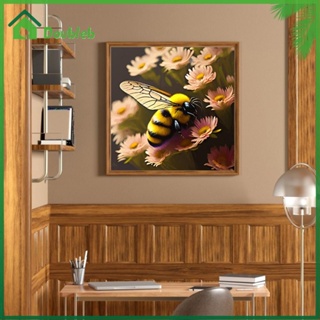 【Doub X ✮】ภาพวาดปักเพชร ทรงกลม ลายผึ้ง 5D DIY สําหรับตกแต่งบ้าน #gib ✮