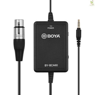 Boya BY-BCA60 สายเคเบิลไมโครโฟน XLR ไป 3.5 มม. ยาวพิเศษ 6 ม. 20 ฟุต รองรับตัวเชื่อมต่อ TRRS รองรับ Volume Gain C Came-8.9