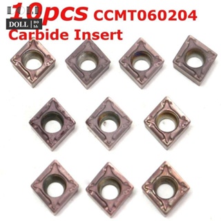 ⭐24H SHIPING ⭐Carbide Inserts 10pcs CCMT0602 TIAIN Semi-finishing Metalworking Portable