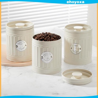 [Ehoyoxa] กระป๋องเก็บเมล็ดกาแฟ คุกกี้ น้ําตาล อเนกประสงค์