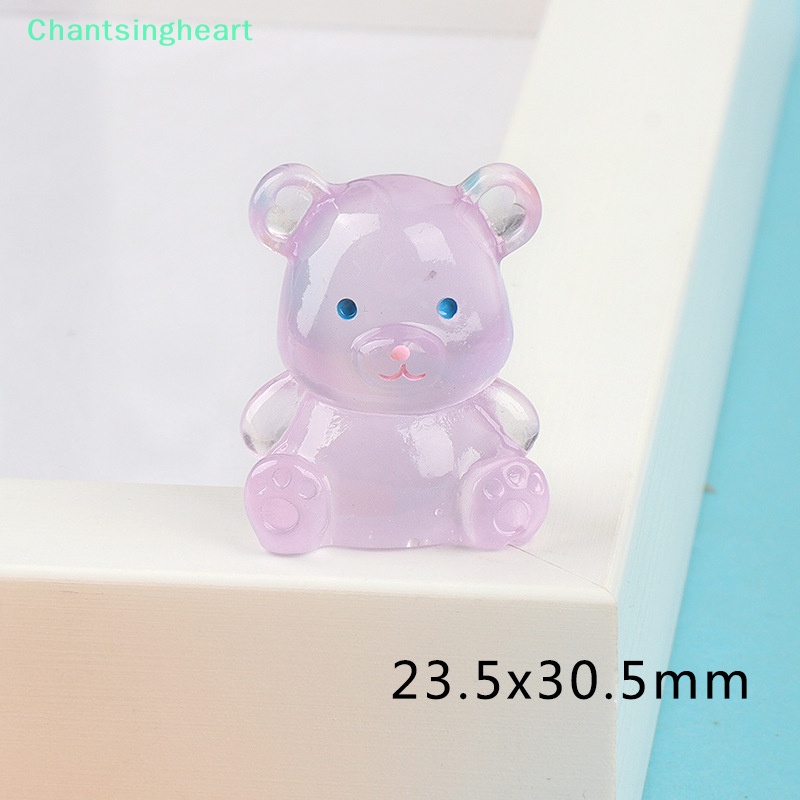 lt-chantsingheart-gt-พวงกุญแจจี้เรซิ่น-รูปหมีน้อยน่ารัก-3d-เรืองแสงในที่มืด-ขนาดเล็ก-หลากสี-สําหรับตกแต่ง-ลดราคา-diy-2-ชิ้น