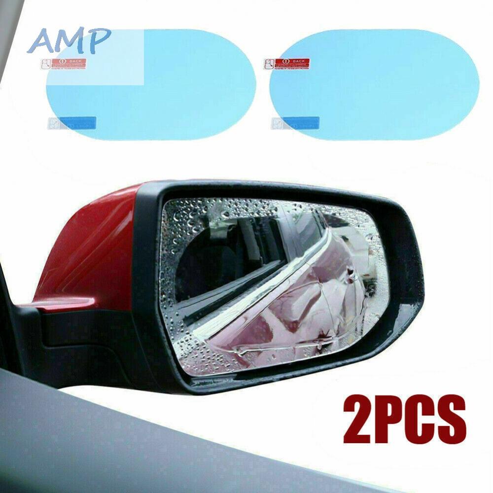 new-8-car-mist-film-2pcs-accessories-anti-water-mist-film-oval-rainproof-rearview-film