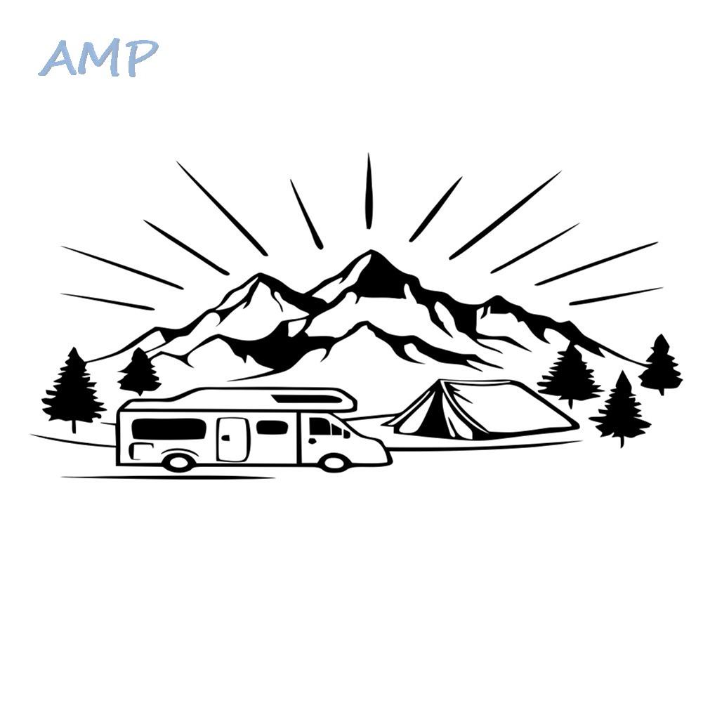 new-8-car-sticker-decoration-fashion-graphic-decal-mountain-rv-adventure-trees