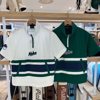 เสื้อแจ็กเก็ตกันลม คอปก แขนสั้น แต่งซิป เหมาะกับใส่เล่นกีฬากอล์ฟกลางแจ้ง สําหรับผู้ชาย และผู้หญิง SKKX
