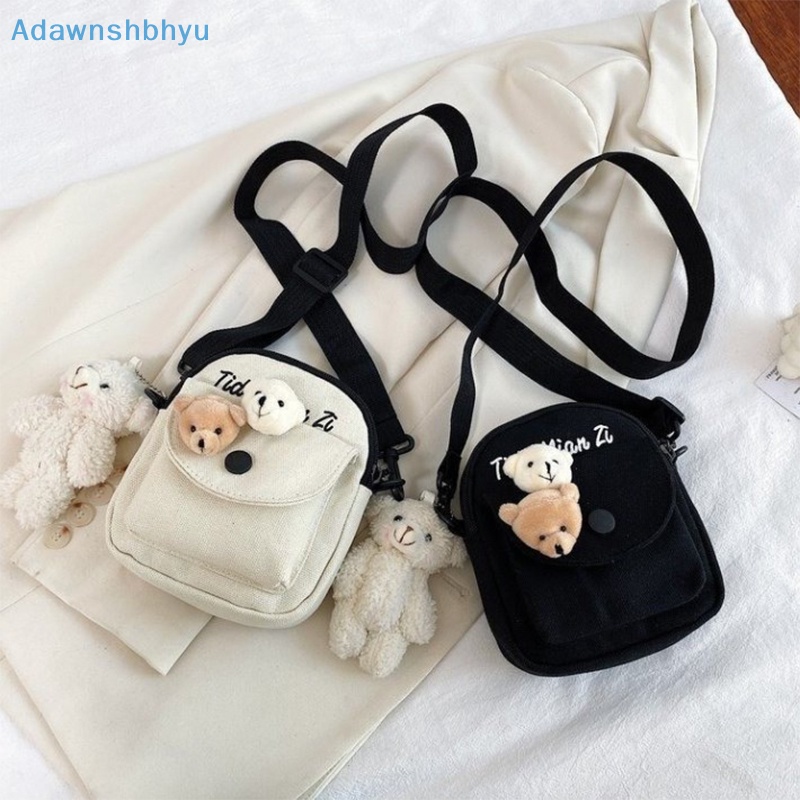 adhyu-ins-กระเป๋าสะพายไหล่-ผ้าแคนวาส-ทรงบักเก็ต-ขนาดเล็ก-ลายหมีน่ารัก-แฟชั่นเรียบง่าย-สําหรับสตรี-นักเรียน
