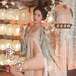 Shopkeepers selection# New style small family Jasper underwear ancient style tube Palace Hanfu pure style classical belly pocket temptation set 200kg 9.5N