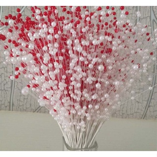 1 Bouquet/10pcs Bridal Pearl Spray Wire Stems Wedding Flower Bouquets Decor Clearance sale