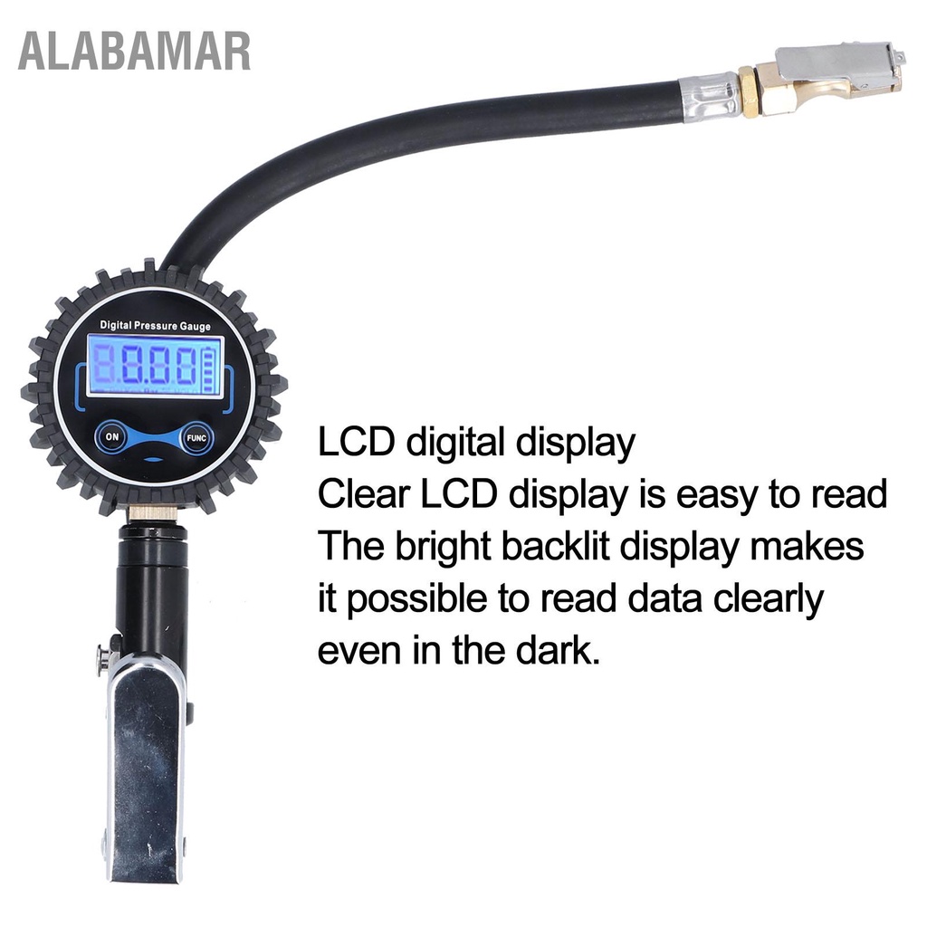 alabamar-เครื่องวัดลมยาง-300psi-lcd-digital-แสดงผล-เครื่องวัดความดันลมยาง-4-หน่วยสำหรับรถยนต์-van-รถจักรยานยนต์