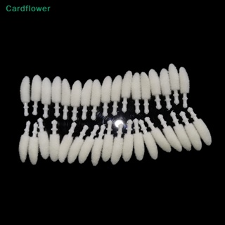 &lt;Cardflower&gt; หัวแปรงลิป ผ้าฝ้าย ใช้แล้วทิ้ง แบบเปลี่ยน สําหรับต่อขนตา 100 ชิ้น