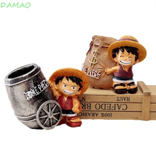 Damao ตุ๊กตาฟิกเกอร์เรซิ่น รูปการ์ตูนอนิเมะ Luffy Monkey D Luffy เหมาะกับของขวัญ ของเล่นสําหรับเด็ก