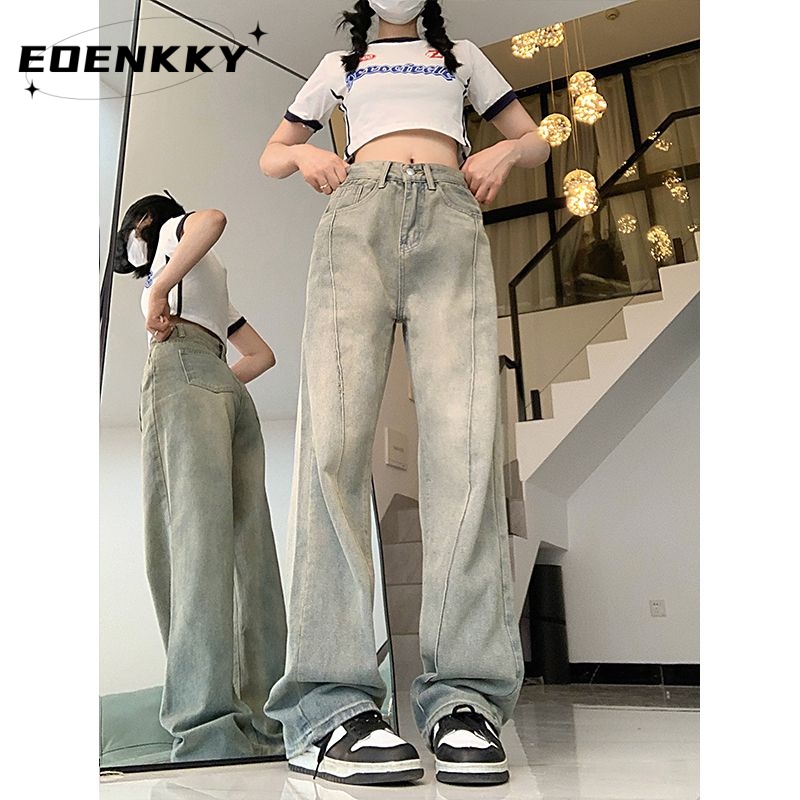 eoenkky-กางเกงขายาว-กางเกงยีสน์ผู้หญิง-ทรงหลวม-ๆ-ตรง-retro-hip-hop-pants-2023-new-style-korean-style-รุ่นใหม่-สวย-สบาย-a27l0cx-36z230909