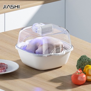 JIASHI เครื่องละลายอาหารในครัวที่บ้าน 4 ชิ้นในหนึ่งเดียวเพื่อให้อาหารสดและสะดวกในการละลายน้ำแข็ง