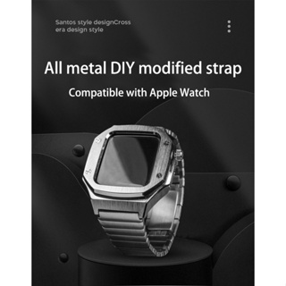 ชุดดัดแปลงหรูหรา สําหรับ Apple Watch 8 7 45 มม. 44 มม. iwatch Series 6 5 4 3 SE