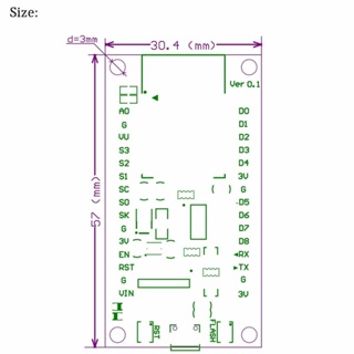 ภาพขนาดย่อของภาพหน้าปกสินค้าNodeMCU V3 WIFI LUA based ESP8266-12E USB CH340 For Arduino จากร้าน pakorngroup บน Shopee ภาพที่ 2