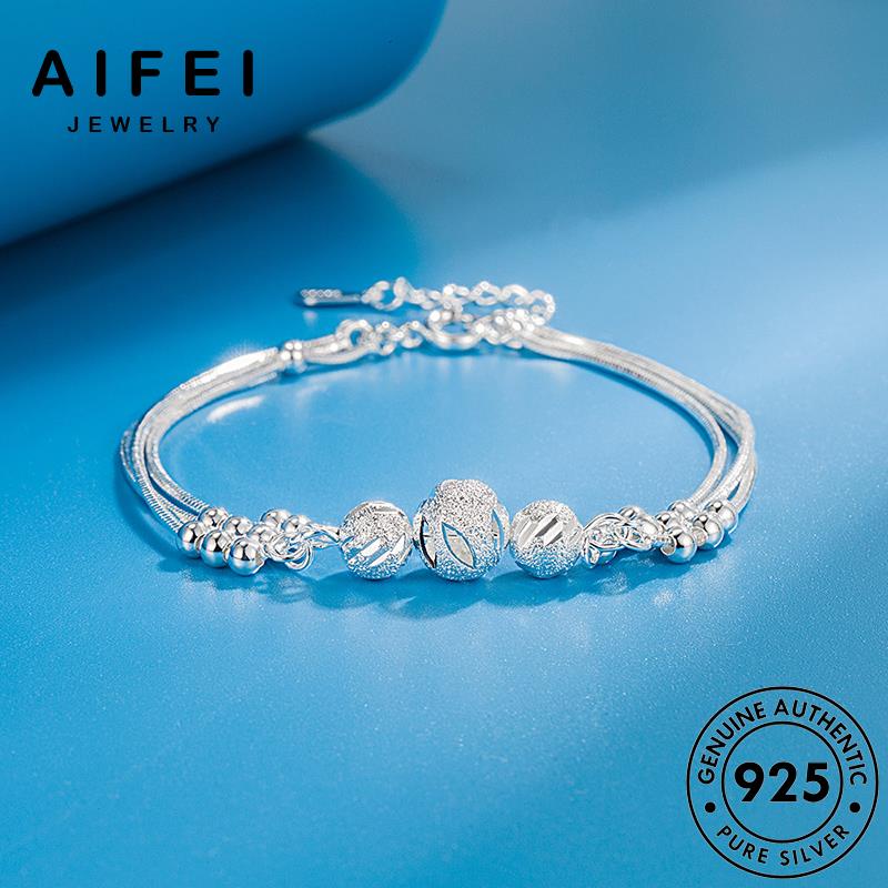 aifei-jewelry-กำไล-แท้-ผู้หญิง-ลูกปัดนำโชค-เงิน-กำไลข้อมือ-silver-925-เกาหลี-ผู้หญิง-เครื่องประดับ-เครื่องประดับ-ต้นฉบับ-แฟชั่น-b239