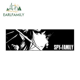 Earlfamily สติกเกอร์ไวนิล ลายกราฟฟิตี้ RV JDM ขนาด 13 ซม. x 4.1 ซม. สําหรับติดตกแต่งรถยนต์ spy × family Slap Occlusion Scratch