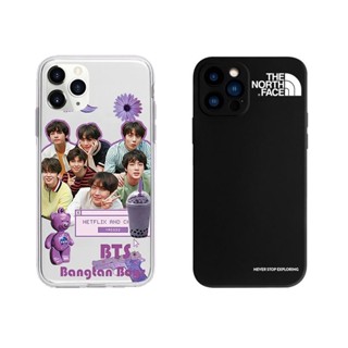 THE NORTH FACE BTS เคส Samsung S22 Ultra S21 Ultra S21 S22 S21 fe S22 Plus s20 Plus S23 Ultra เคสโทรศัพท์มือถือ