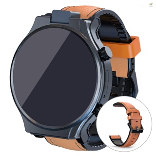 Enew) สายนาฬิกาข้อมือสมาร์ทวอทช์ หนังนิ่ม ปลดไว ระบายอากาศ ปรับได้ แบบเปลี่ยน สําหรับ LOKMAT APPLLP Pro Smart Watch 26 มม.