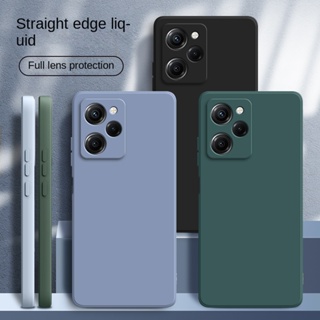 เคสโทรศัพท์มือถือซิลิโคน TPU ขอบตรง สีแคนดี้ สําหรับ Xiaomi POCO X5 Pro X4 Pro 5G X5Pro
