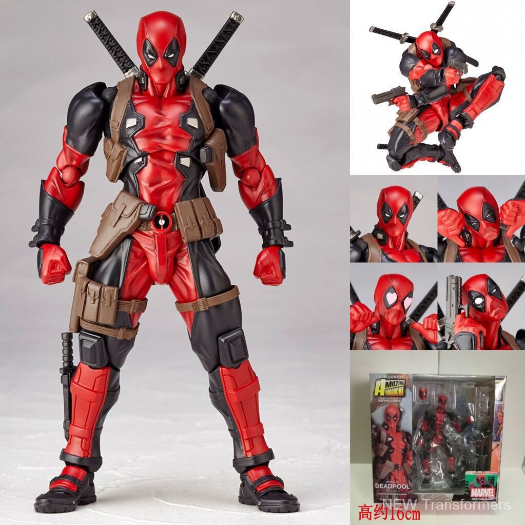 โมเดลฟิกเกอร์-deadpool-x-men-marvel-yamaguchi-ขยับข้อต่อได้-ของเล่นสําหรับเด็ก