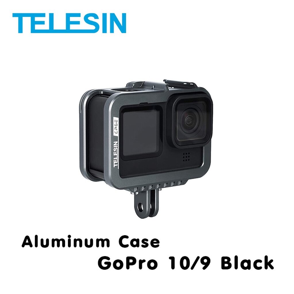 telesin-gopro-12-11-10-9-telesin-aluminum-alloy-frame-case-เคสอลูมิเนียม-เคสกันกระแทก