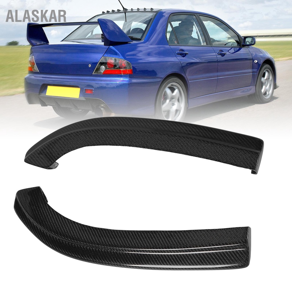 alaskar-คาร์บอนไฟเบอร์ด้านหลังกันชนด้านข้าง-splitter-ส่วนขยายสำหรับ-mitsubishi-lancer-evolution-7-8-9-2001-ถึง-2007